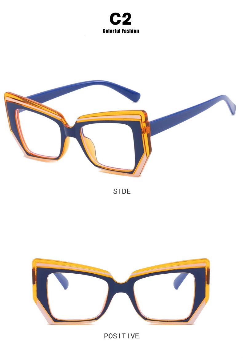 2023 New Multi Colorful Optical Frames Tr90 Rainbow Fashion Photochromic And Anti Blue Light Glasses Computer Glasses