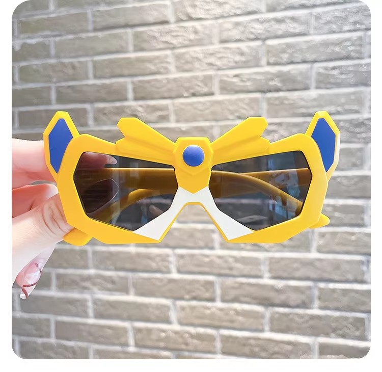 2023 New Safety Cartoon Frame Children Designer Silica Gel Sunglasses Custom Uv400 Fashion Cute Kids Cool Sunglasses