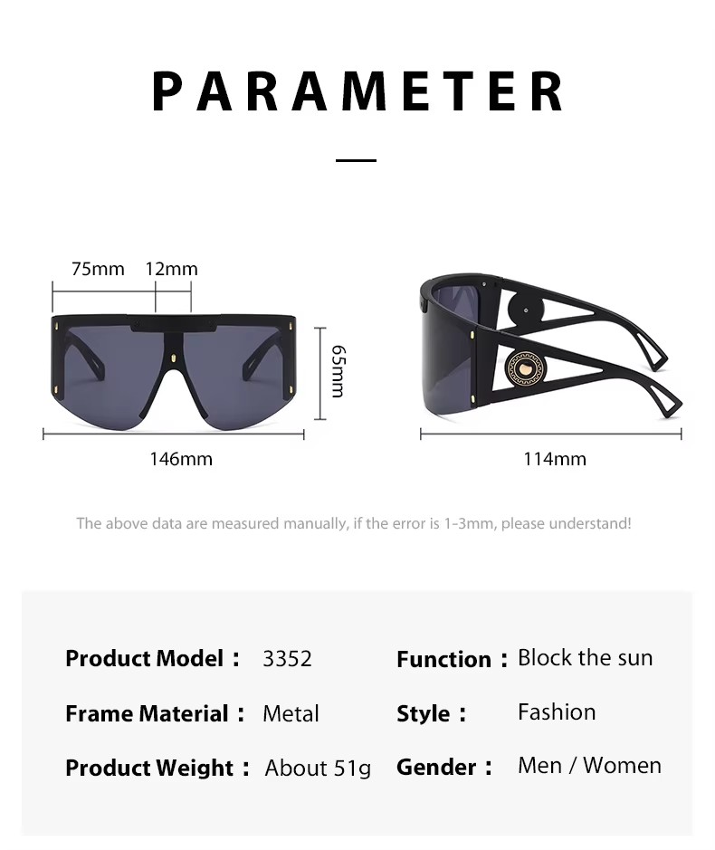 2023 New Steampunk Future Wind Sunglasses Wholesale Men's And Women's Trend Fashion Polygon Sunglasses