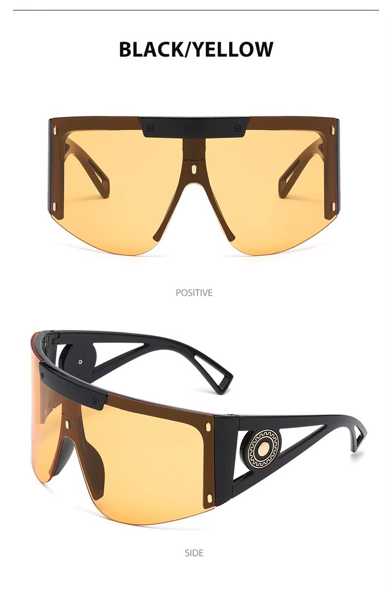 2023 New Steampunk Future Wind Sunglasses Wholesale Men's And Women's Trend Fashion Polygon Sunglasses