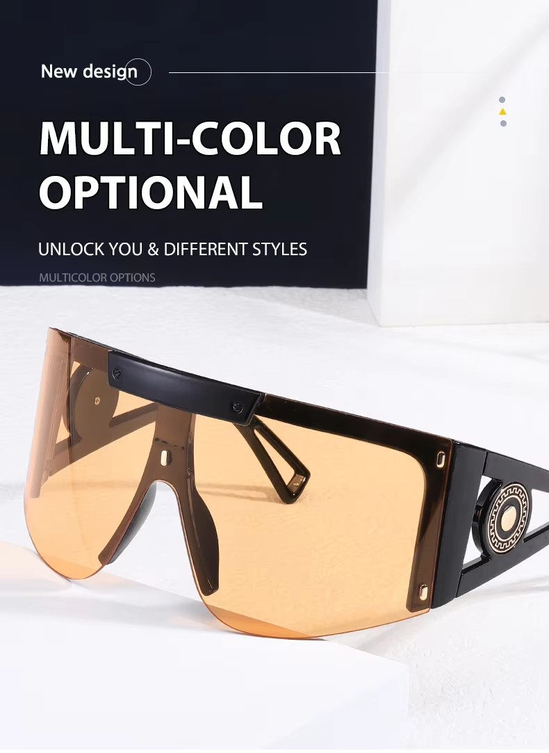 2023 New Steampunk Future Wind Sunglasses Wholesale Men's And Women's Trend Fashion Polygon Sunglasses