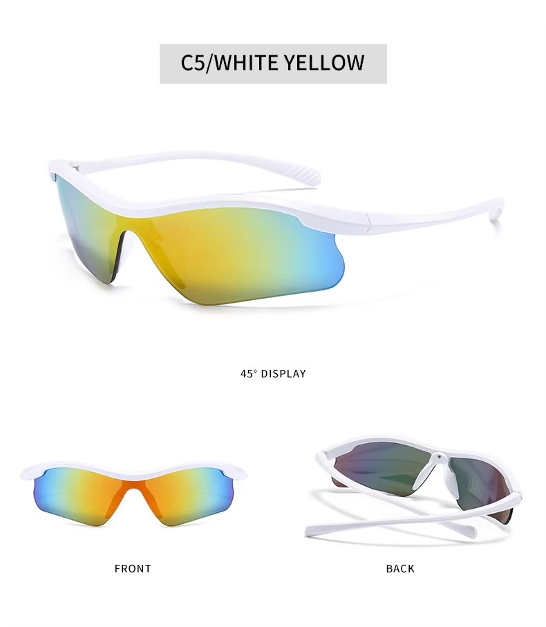 2023 Outdoor Fashion Photochromic Sports Sunglasses Cycling Bicycle Eyewear Uv400 Women And Men Mirror Sports Sun Glasses