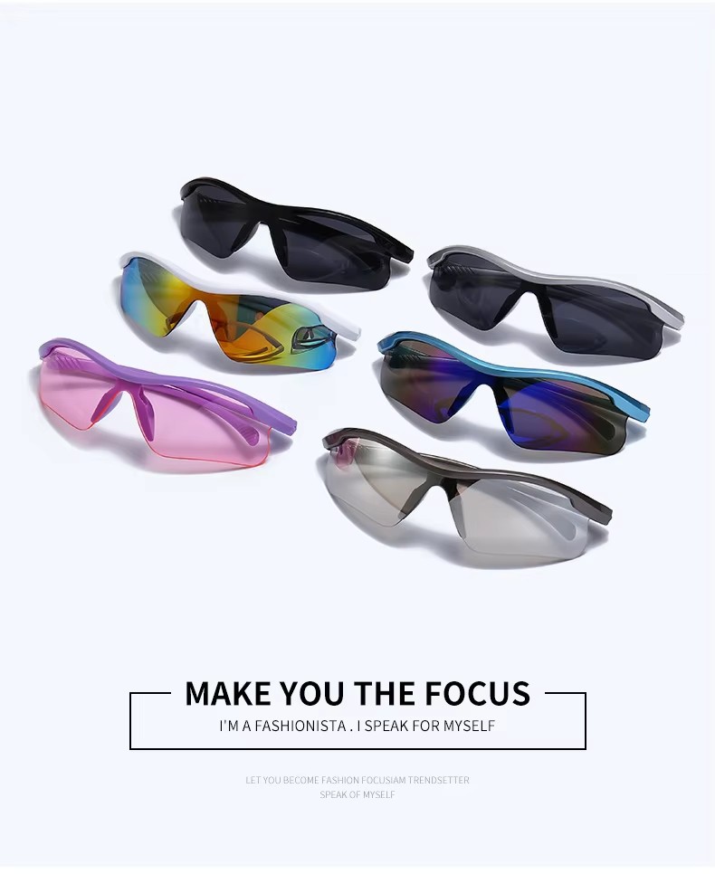 2023 Outdoor Fashion Photochromic Sports Sunglasses Cycling Bicycle Eyewear Uv400 Women And Men Mirror Sports Sun Glasses