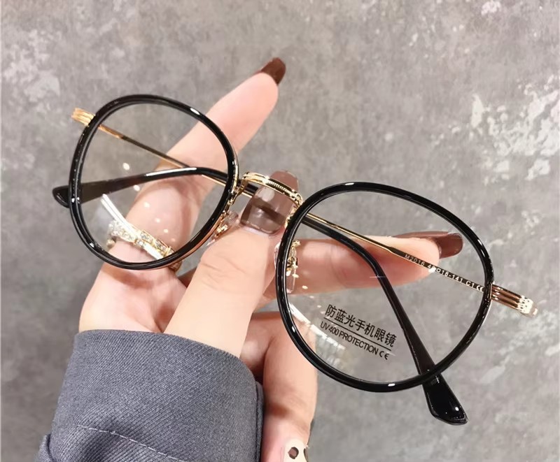 2023 Transparent Spectacle Frame For Men Women Glasses Anti-fatigue Round High Quality Computer Eyeglasses Retro Optical Lens