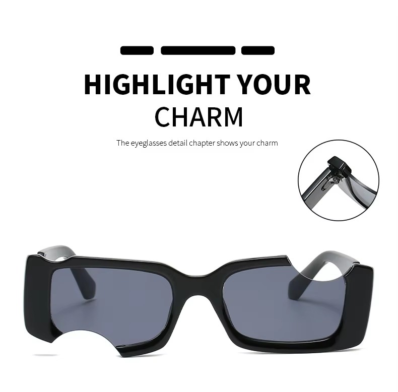 2024 New Arrival Rectangular Off Sunglasses For Man Woman Unisex Off Polarized Whit Sunglasses