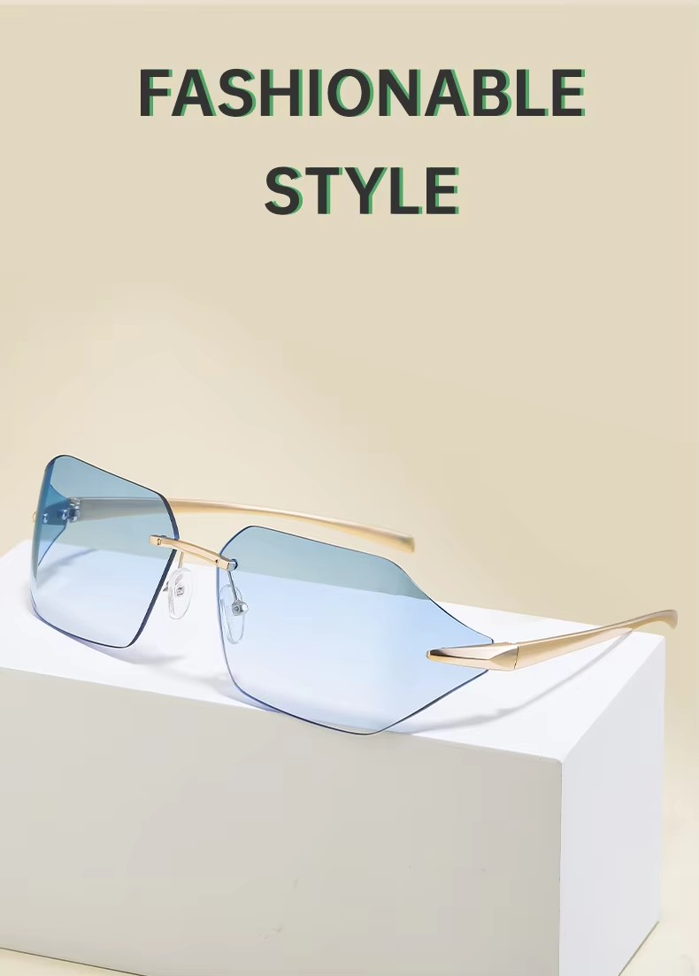 2024 New Men Women Sunglasses Framed Sunglasses Rimless Sunglasses