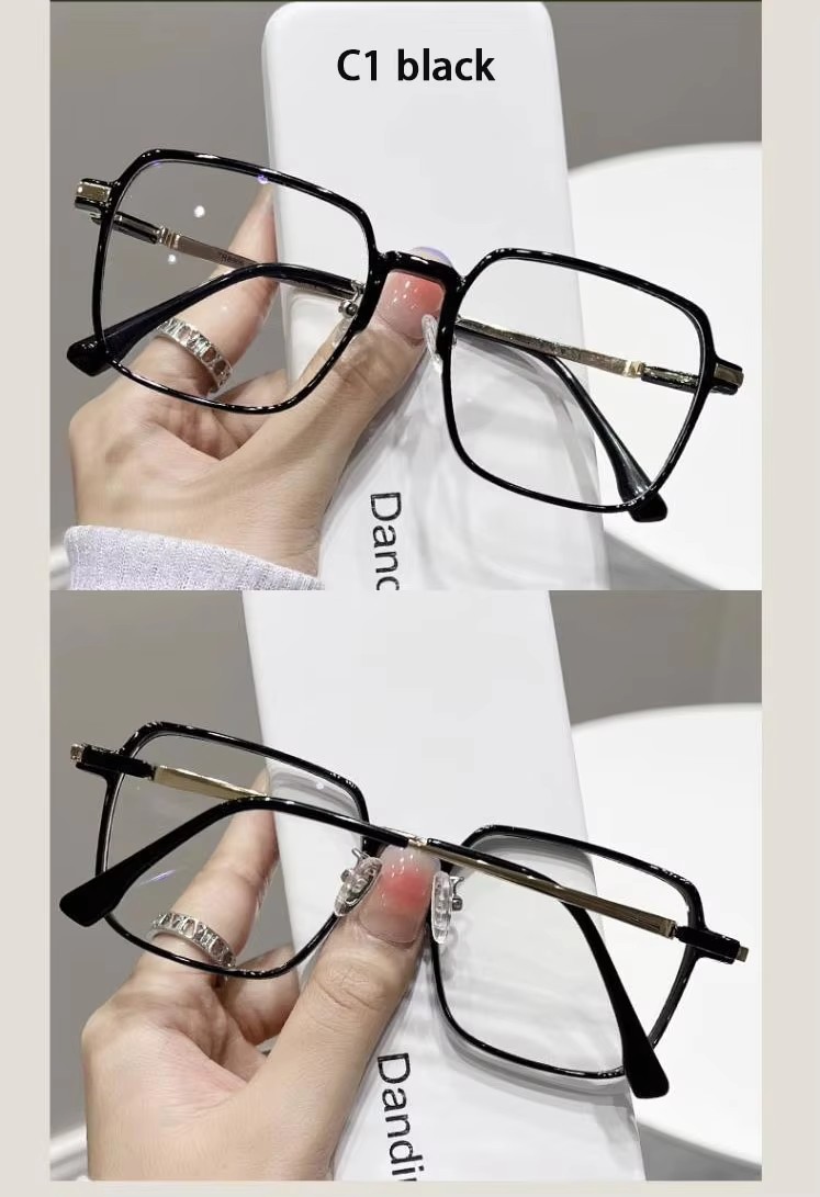 Crystal Anti-blue Reading Glasses Fashion Trend Women's Large Frame Reading Glasses