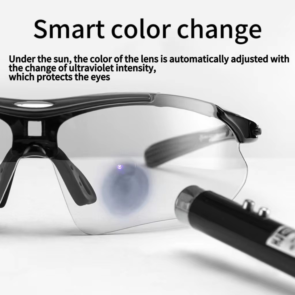 Discolored Cycling Glasses Myopia Men And Women Outdoor Sports Windproof Sand Bicycle Polarizing Glasses High Quality