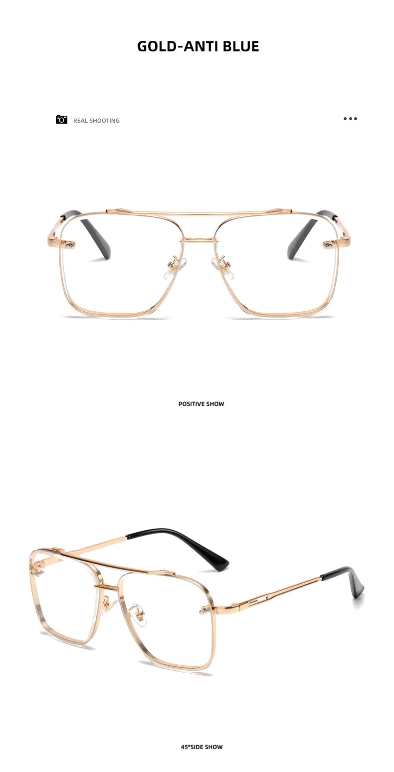 Double Bridge Eyeglasses Design Men Glasses Frames Eyewear Eyeglasses Custom Eyewear