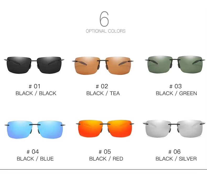 Europe And The United States Men And Women Tr90 Square Polarized Sunglasses All Comfortable Sunglasses Wholesale