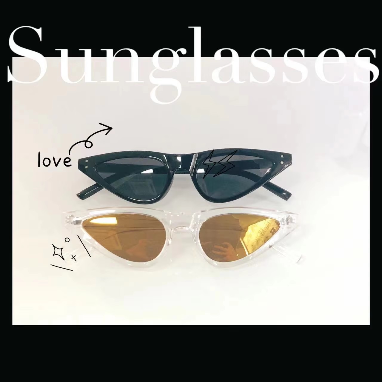 Fashion Cat-eye Sunglasses Spot Wholesale New Out-of-stock Sunglasses