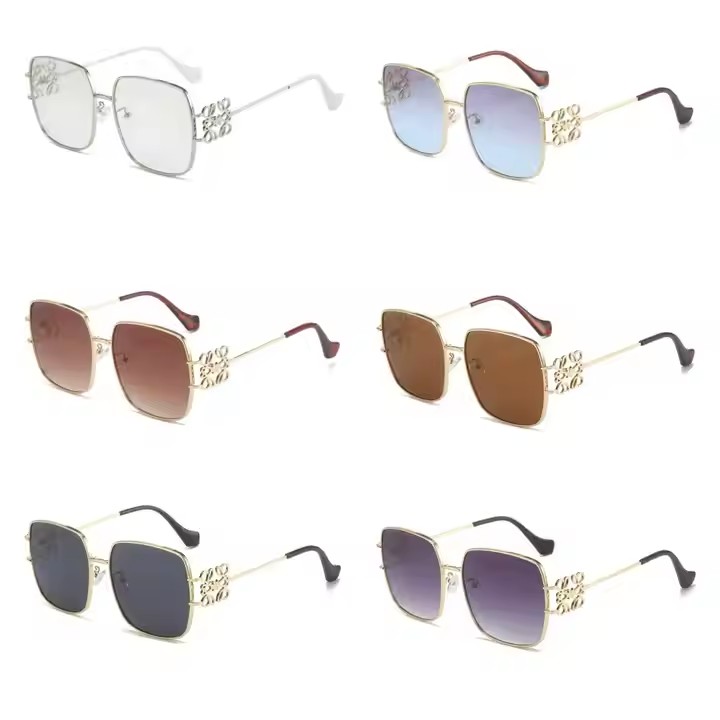 Fashion Sunglasses Trendy Metal Frame Street Shot Ladies Sunglasses Uv400 Protection