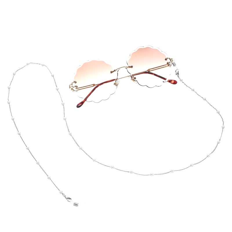 Fashionable And Simple Pearl Glasses Chain Halterneck Anti-falling Glasses Rope