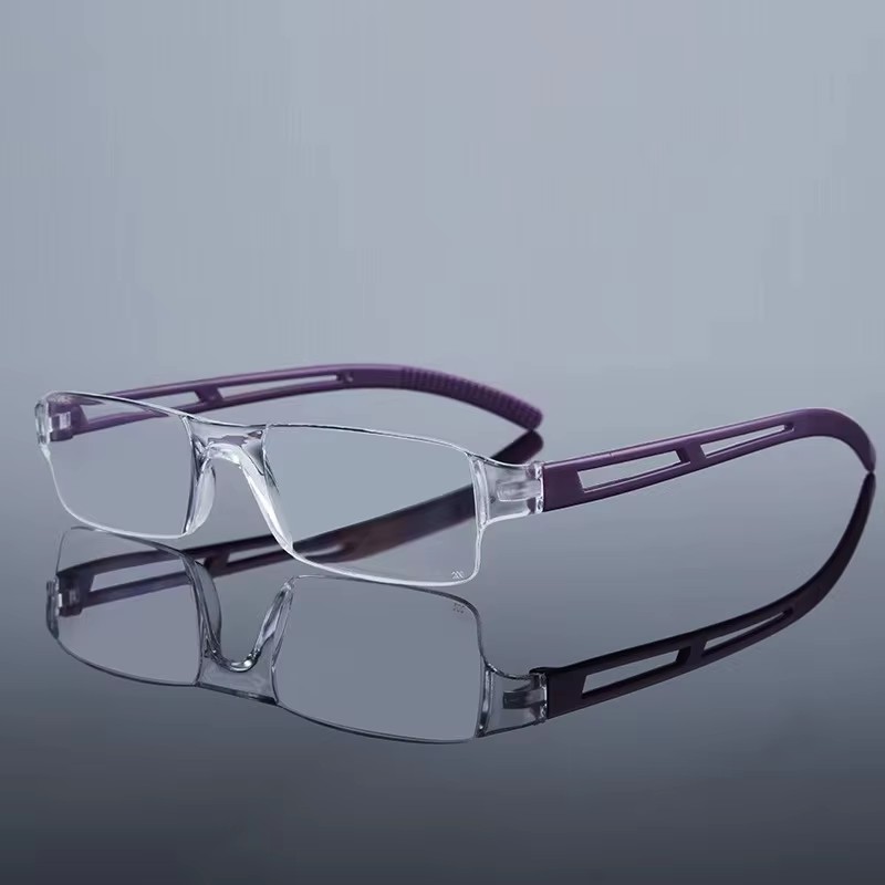 Frameless Presbyopia Light Anti-blue Reading Glasses Hd Fashion Factory Wholesale For Men And Women