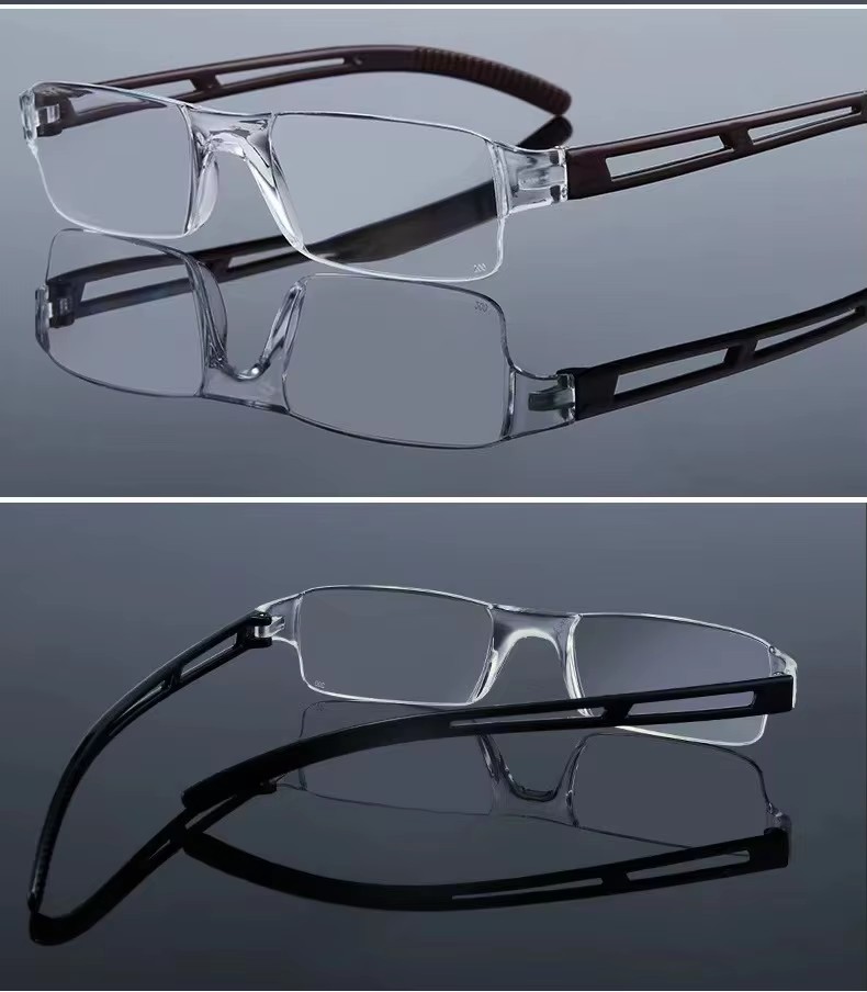 Frameless Presbyopia Light Anti-blue Reading Glasses Hd Fashion Factory Wholesale For Men And Women