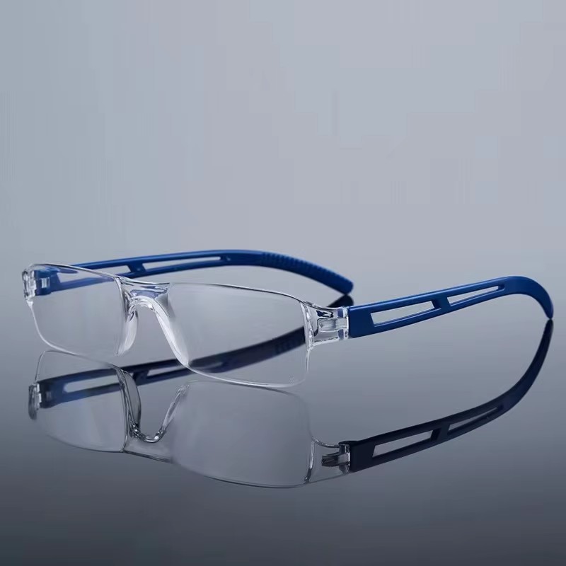 Frameless Presbyopia Light Anti-blue Reading Glasses Hd Fashion Factory Wholesale For Men And Women