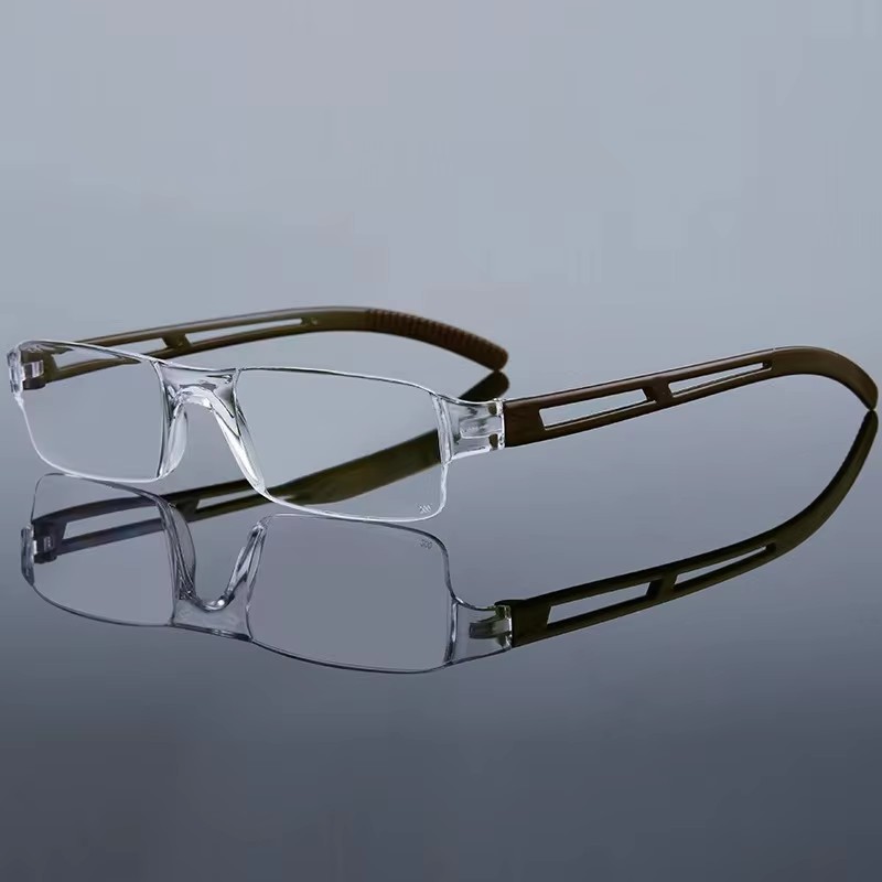 Frameless Presbyopia Light Anti-blue Reading Glasses Hd Fashion Factory Wholesale For Men And Women