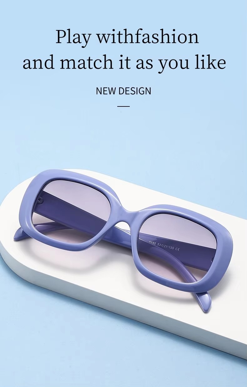 High-end Fashionable New Anti-ultraviolet Red Sunglasses Women Blue Light Feature Acetate Metal Frame Internet Celebrity Tide