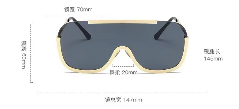 Brand Sunglasses Ultra Luxury Sunglasses Women's Oversized Glasses Men's UV400 Sunglasses New Design Products