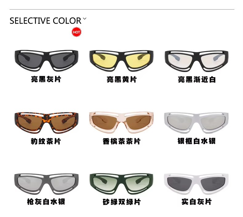 Wholesale Fashion Cat Eye Sunglasses Latest Design Uv400 Protection Unisex Driver Shades Black White Silver C6 Frames Pc