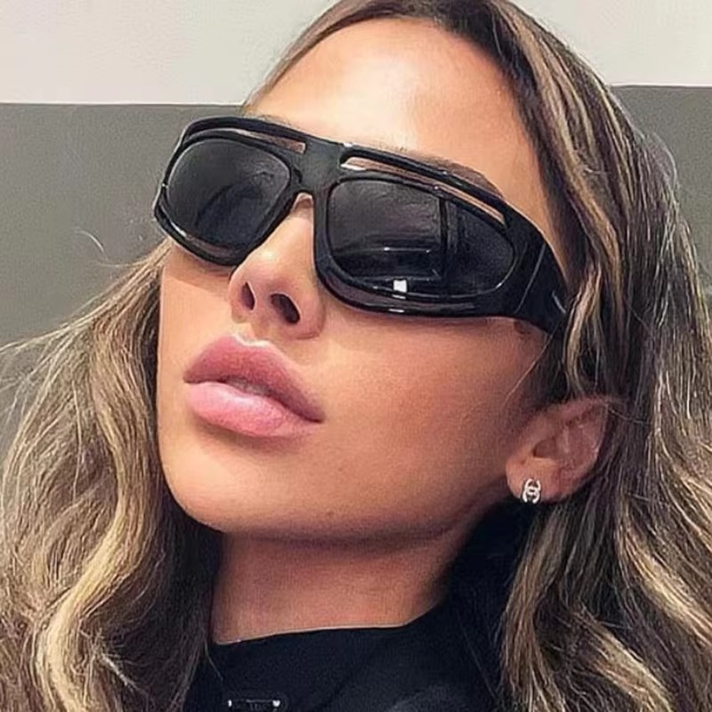 Wholesale Fashion Cat Eye Sunglasses Latest Design Uv400 Protection Unisex Driver Shades Black White Silver C6 Frames Pc