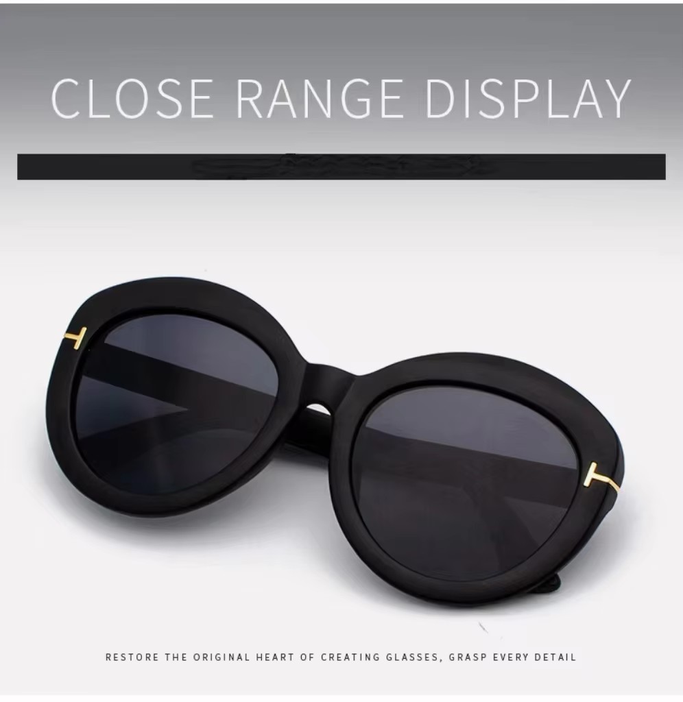 New Large Frame Sunglasses Female Retro Fashion Sunglasses Trend Sunglasses Male Spot Wholesale