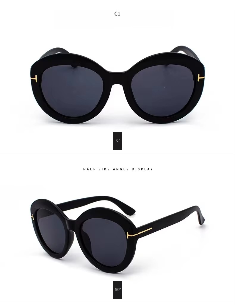 New Large Frame Sunglasses Female Retro Fashion Sunglasses Trend Sunglasses Male Spot Wholesale