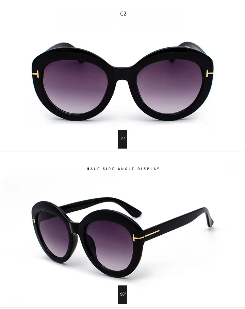 New Large Frame Sunglasses Female Retro Fashion Sunglasses Trend Sunglasses Male Spot Wholesale