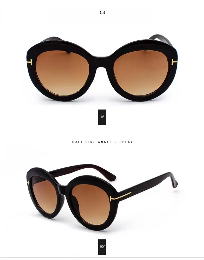 New Large Frame Sunglasses Female Retro Fashion Sunglasses Trend Sunglasses Male Spot Wholesale