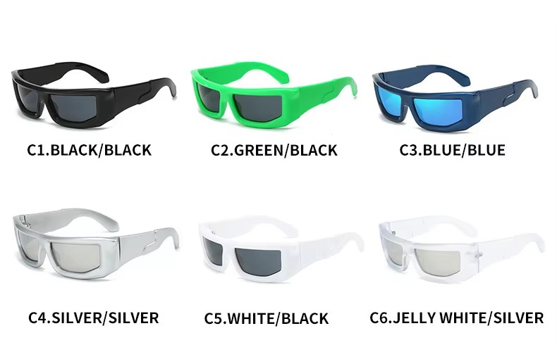 Newly Square Sunglasses Uv400 Protective Trend Y2k Wholesale Custom Logo Shades For Men And Women