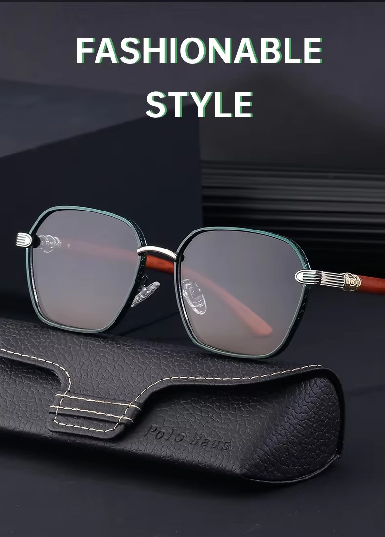 Trend Retro Square Metal Frame Sunglasses Uv400 Protection Unisex Gradient Lens Shades