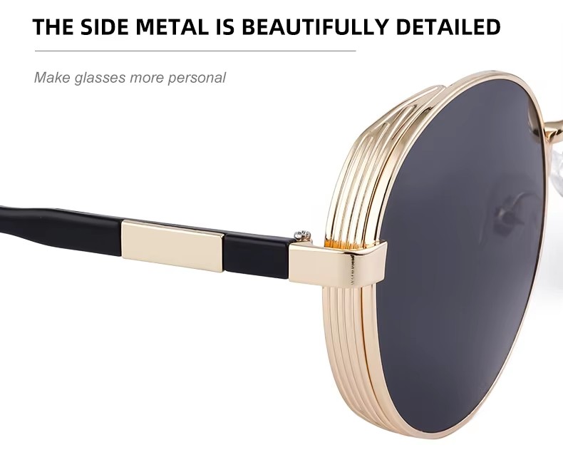 Outdoor Metal Round Frame Sunglasses Steampunk Retro Uv400 Shades For Men And Women