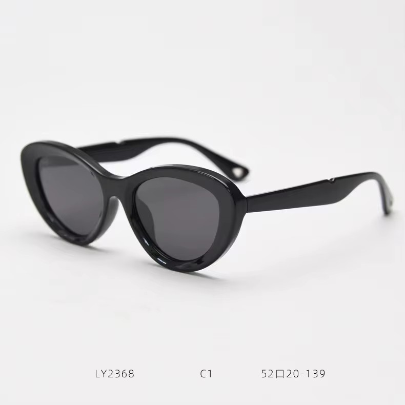 High-end Unisex Cat Eye Sunglasses High-grade Radiation Protection Sun Protection Black White Orange Frames Made Tr90 Tr Pc