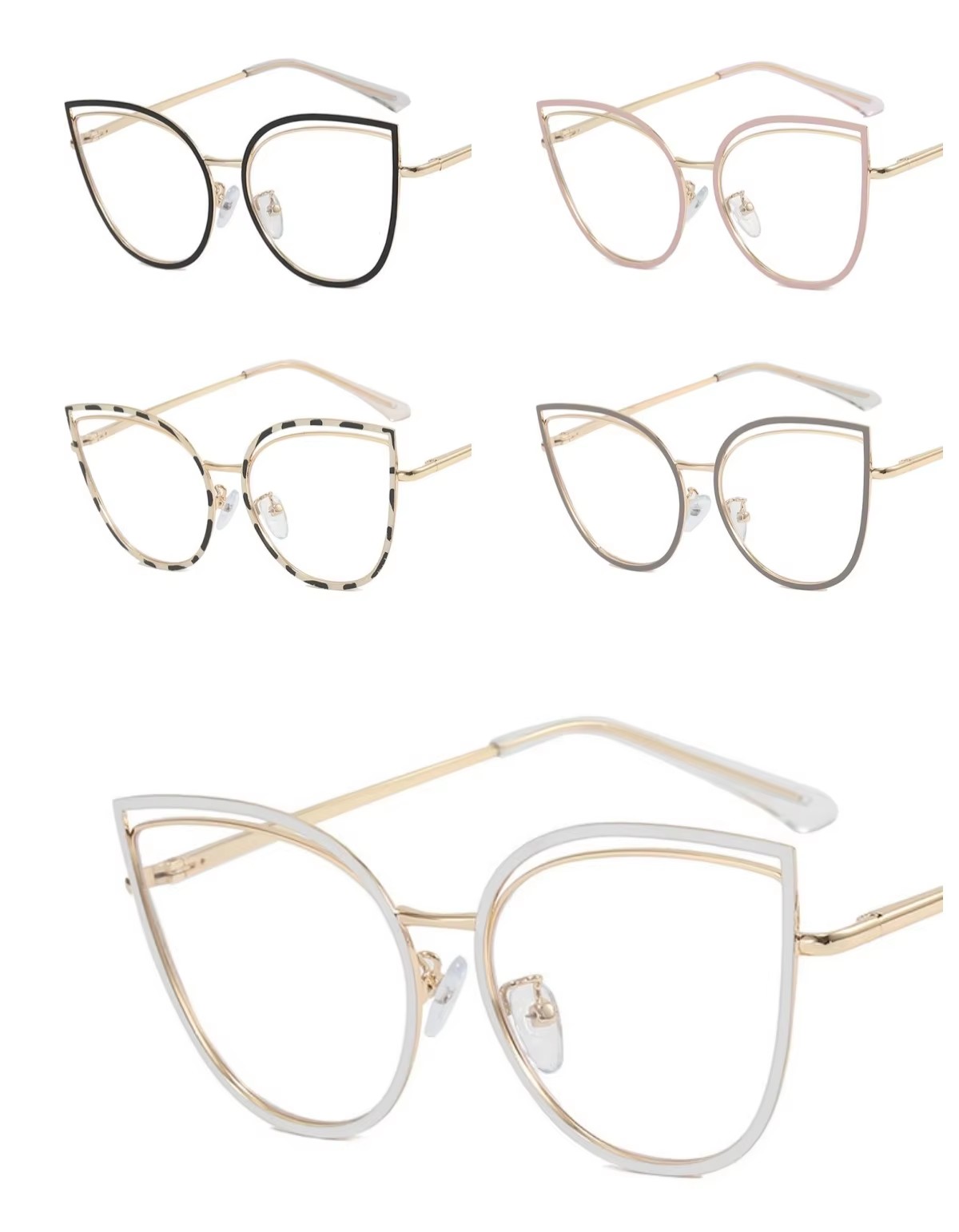 Trend Anti Blue Light Optical Frame Cat Eye Eyewear For Women