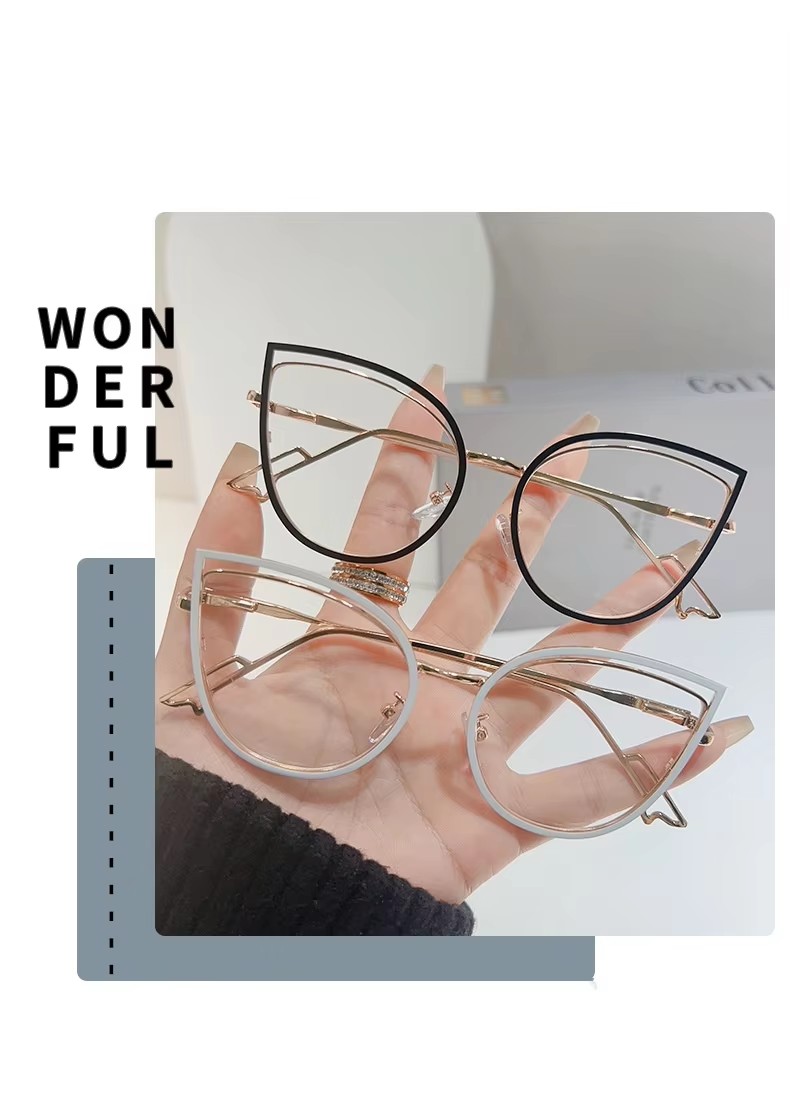 Trend Anti Blue Light Optical Frame Cat Eye Eyewear For Women