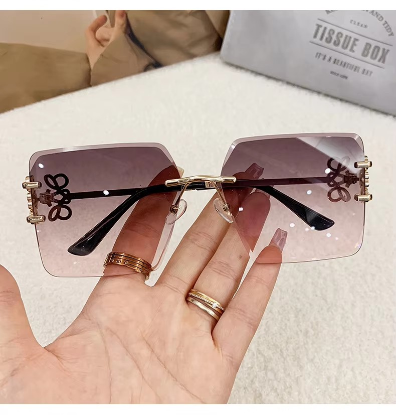 Fashion Sunglasses Trendy Metal Frame Street Shot Ladies Sunglasses Uv400 Protection