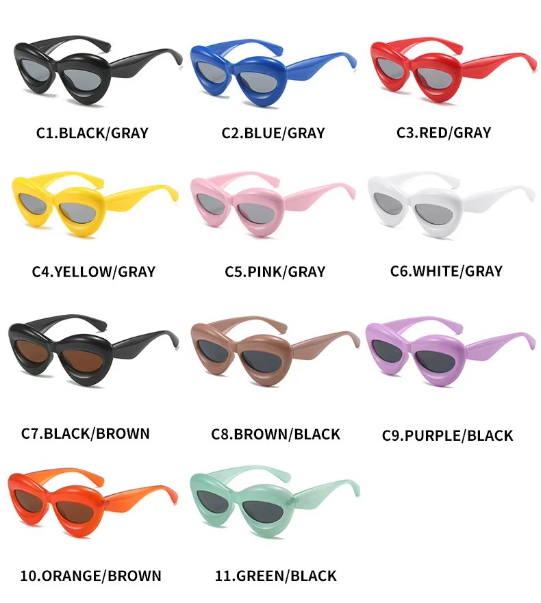 Wholesale Cat Eye Inflatable Frame Children's Sunglasses Funny Party Glasses Kids Shades