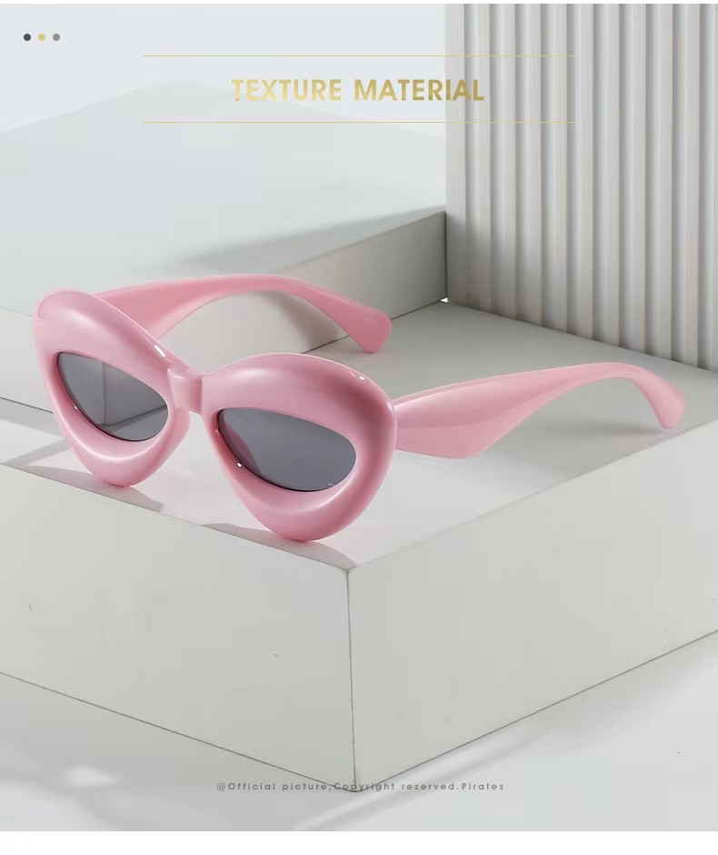 Wholesale Cat Eye Inflatable Frame Children's Sunglasses Funny Party Glasses Kids Shades