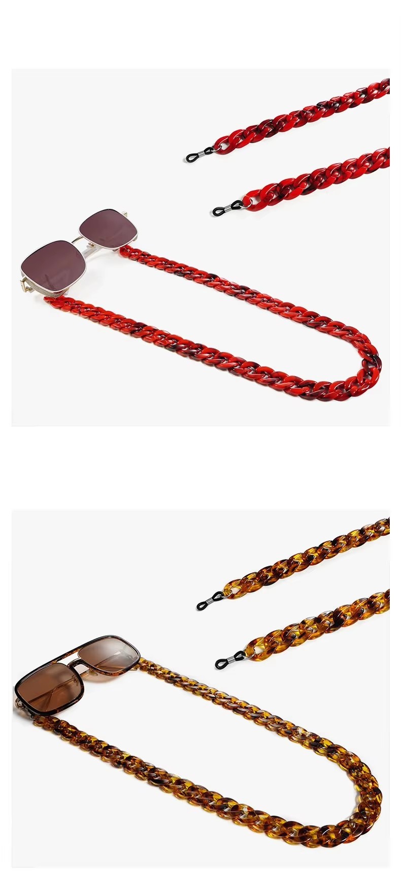 Colorful Acrylic Glasses Chain For Sunglasses Chain Glasses Accessories