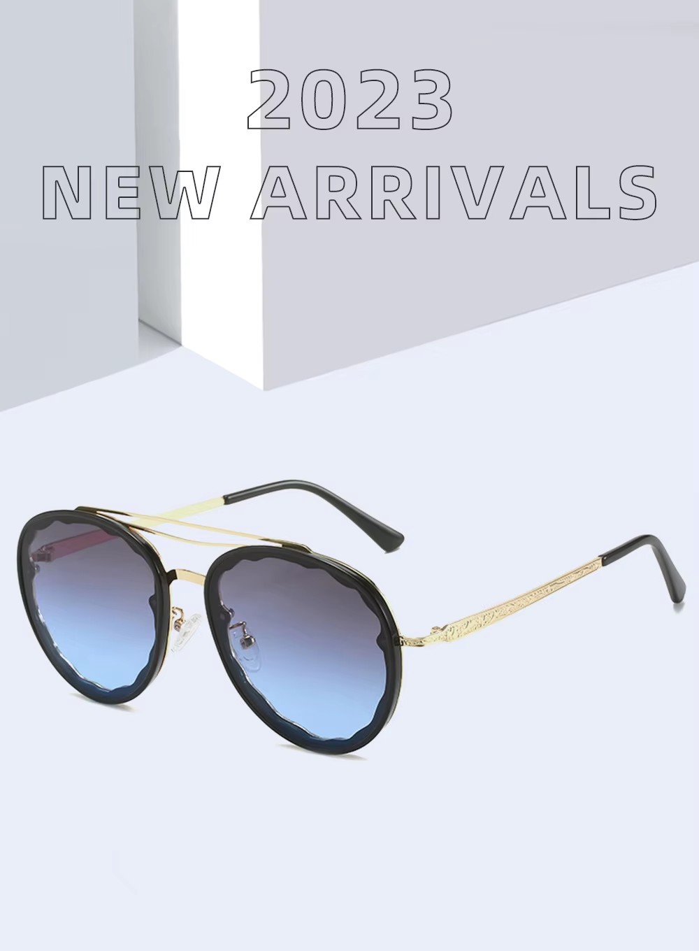 New Summer Fashion Uv400 Sunglasses For Ladies Gold Round Frame Pc Eyewear Rectangle Optical Acetate Reading Glasses