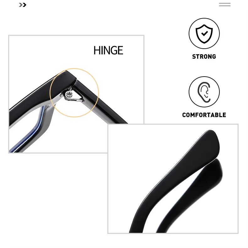 High Quality Trend Optical Glasses Square Tr Anti-blue Fashionable Coffee C2 Sunglasses Men Women Acetate Mirror Eye Protection