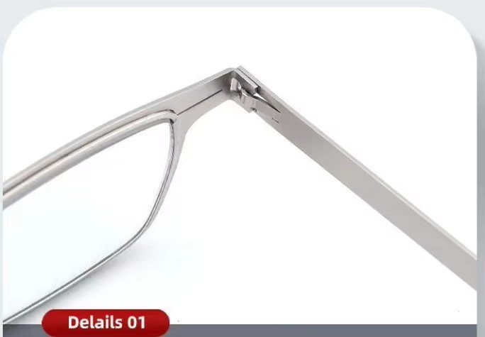 Portable Mini Eyewear Foldable Reading Glasses Blue Light Blocking Anti Uv Glare Lightweight Square Frame Transparent Pc Resin