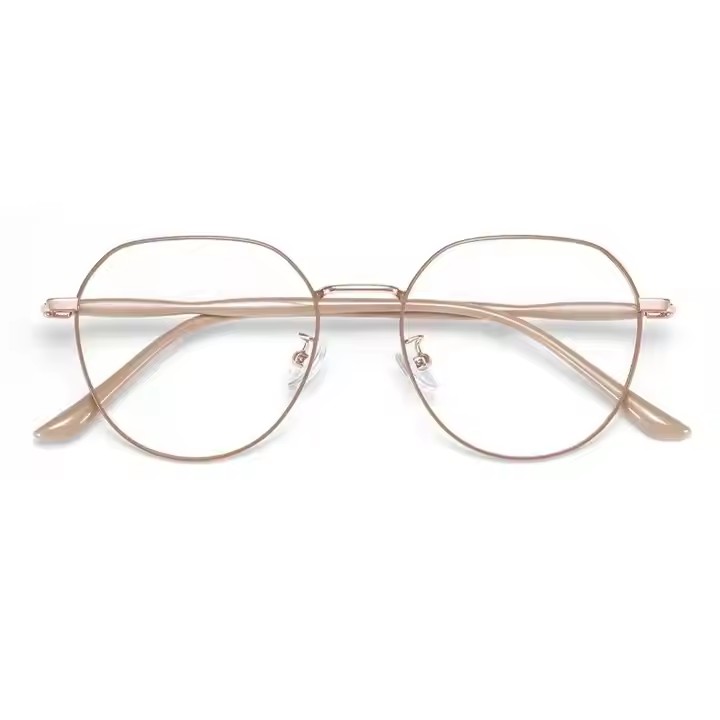 Myopia Glasses Men's And Women's Korean Version Of The No-makeup Internet Celebrity Polygonal Glasses Frame