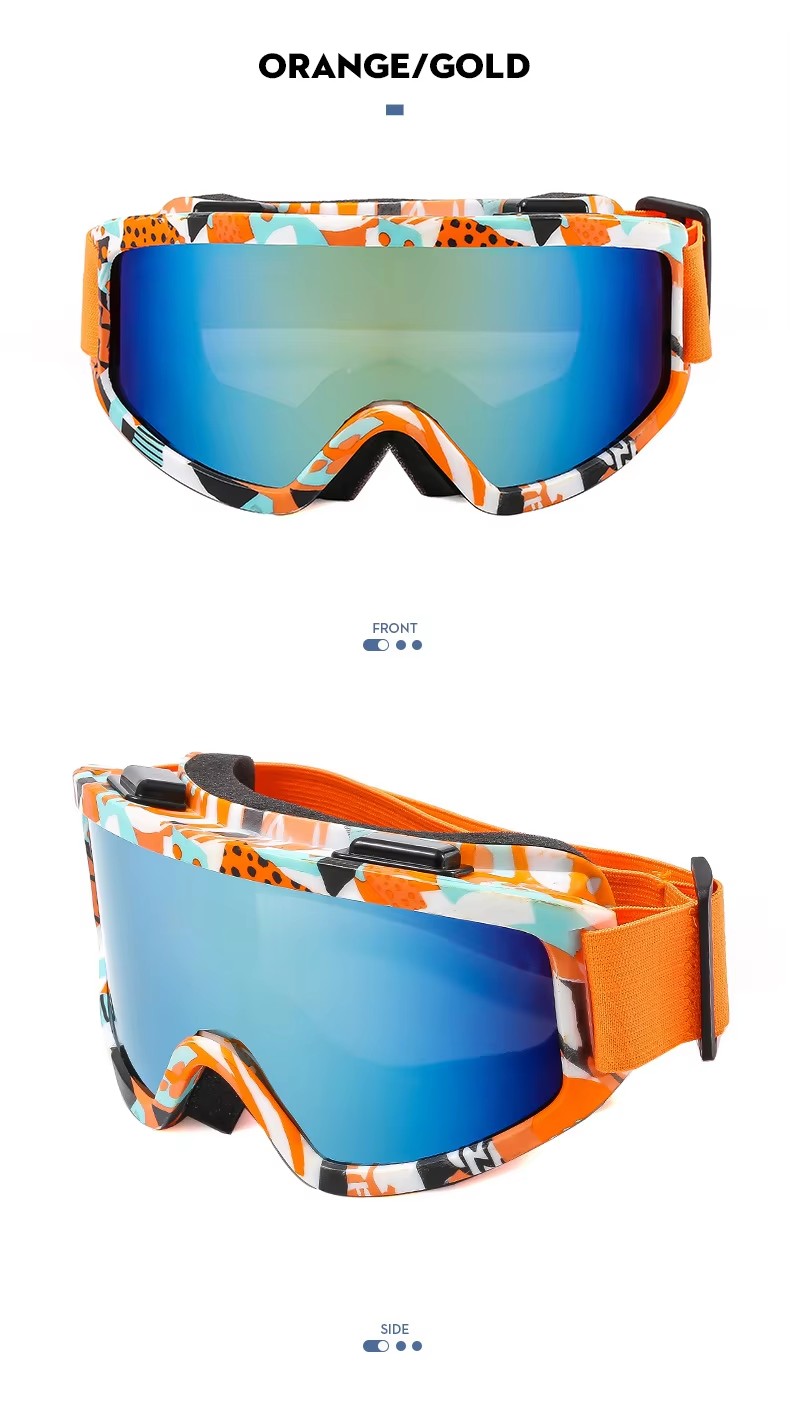 New Anti-fog Mountain Skiing Protective Glasses Outdoor Windproof Anti-impact Sports Glasses