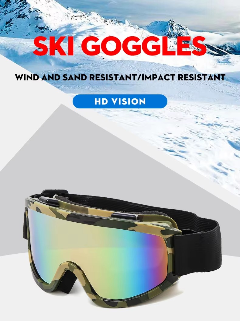 New Anti-fog Mountain Skiing Protective Glasses Outdoor Windproof Anti-impact Sports Glasses