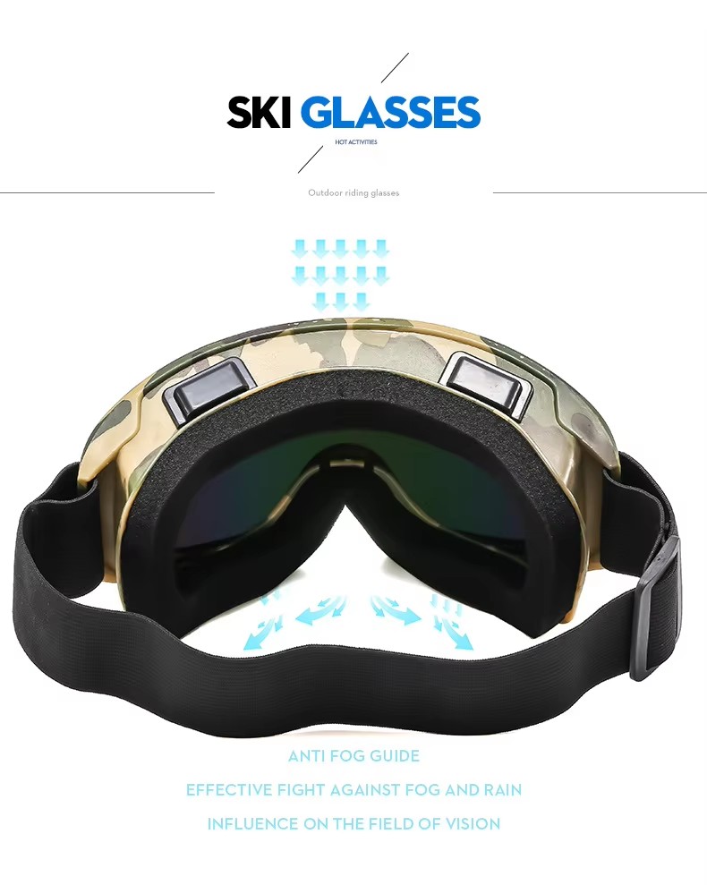 New Anti-fog Mountain Skiing Protective Glasses Outdoor Windproof Anti-impact Sports Glasses