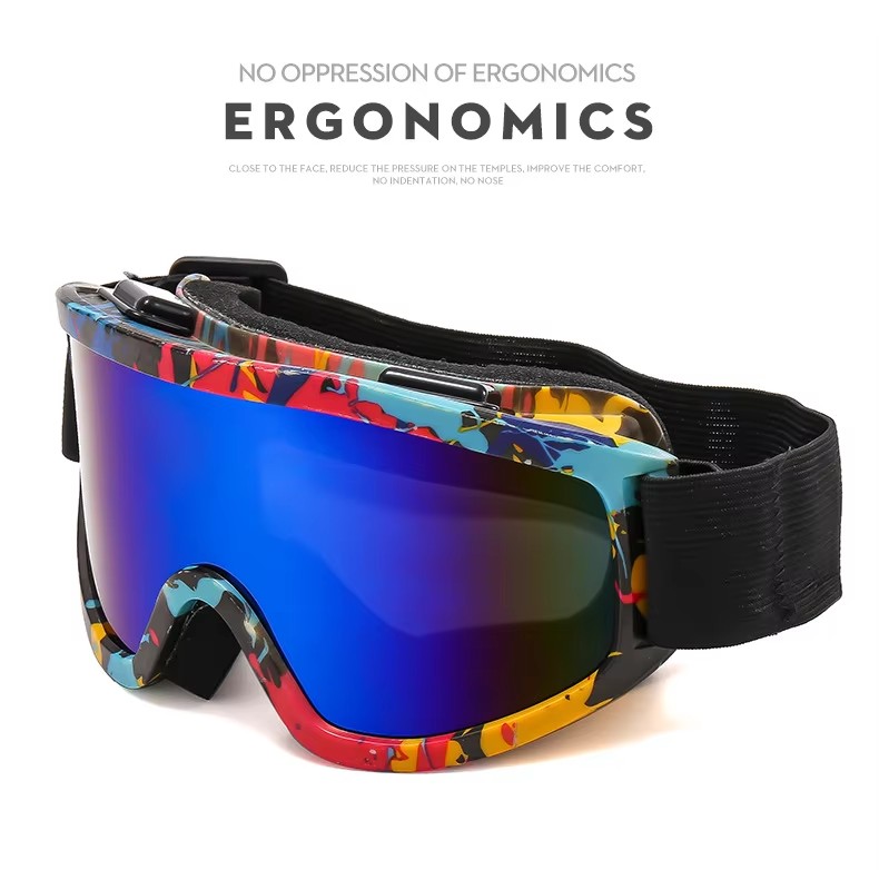 New Anti-fog Mountain Skiing Protective Glasses Outdoor Windproof Anti-impact Sports Glasses