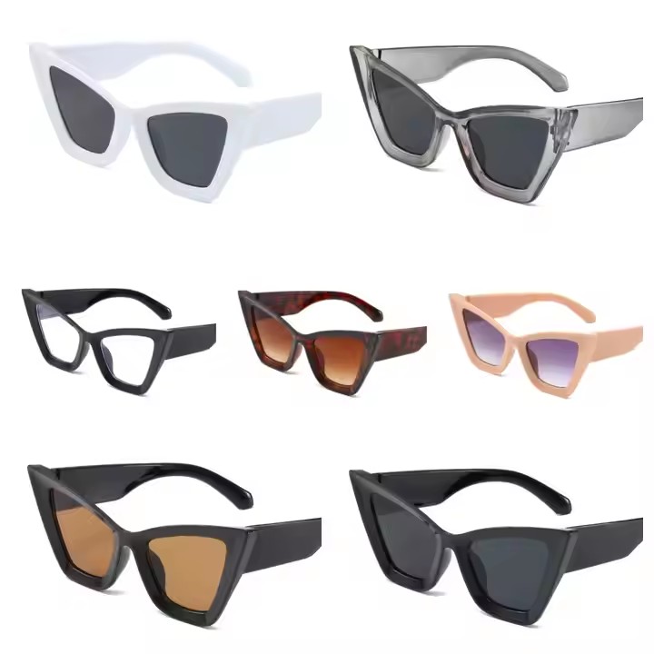 New Cat-eye Sunglasses, European And American Sweet Cool Style Sunglasses, Niche Punk Decorative Sunglasses