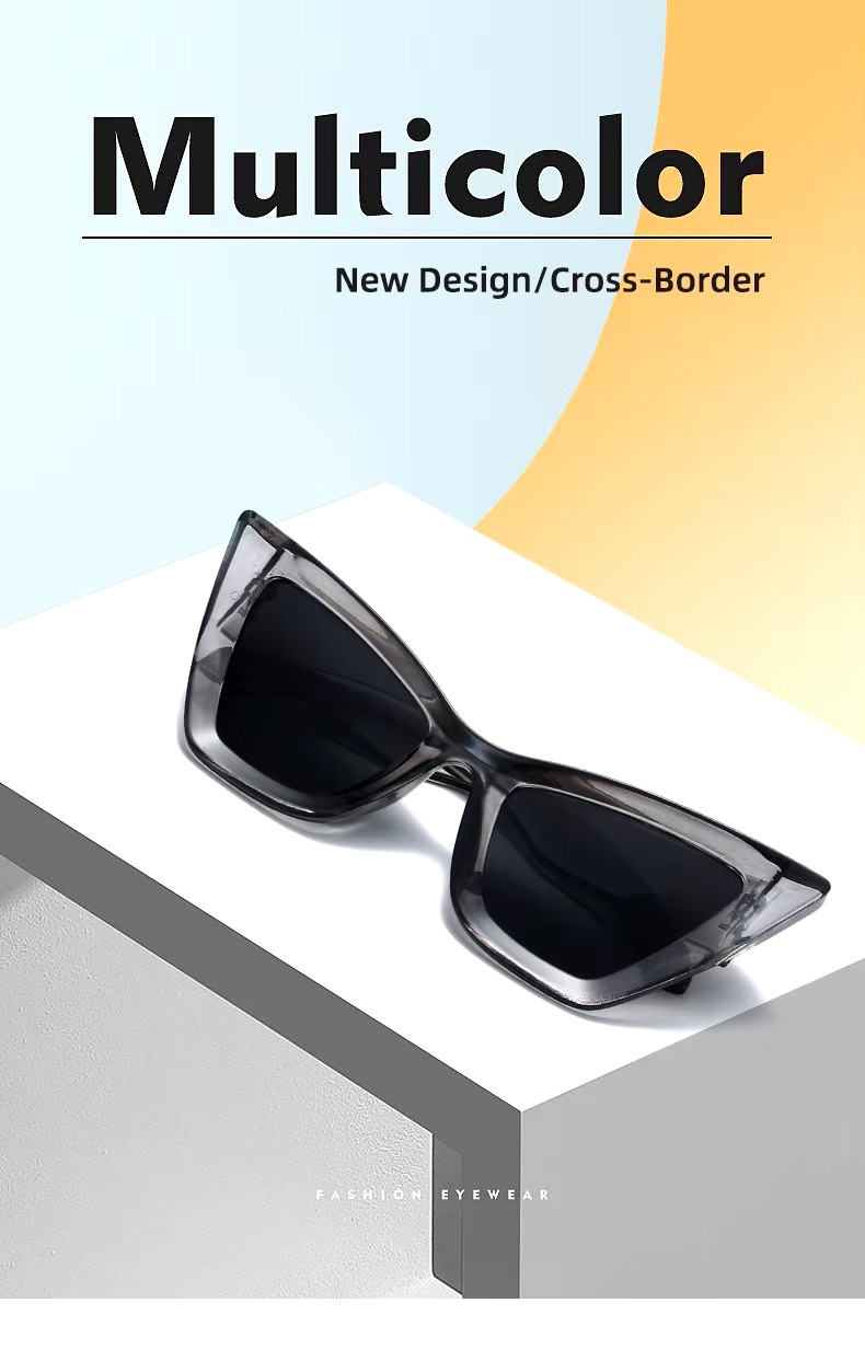 New Cat-eye Sunglasses, European And American Sweet Cool Style Sunglasses, Niche Punk Decorative Sunglasses