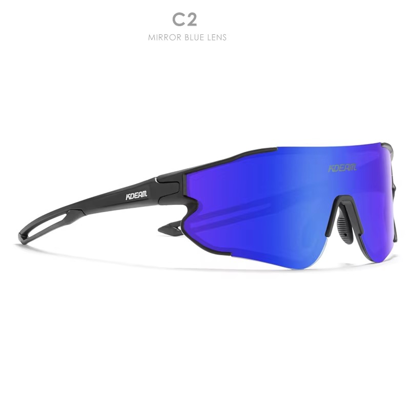 New Dazzling Polarized Sunglasses Outdoor Riding Glasses Tr90 One-piece Sports Sunglasses